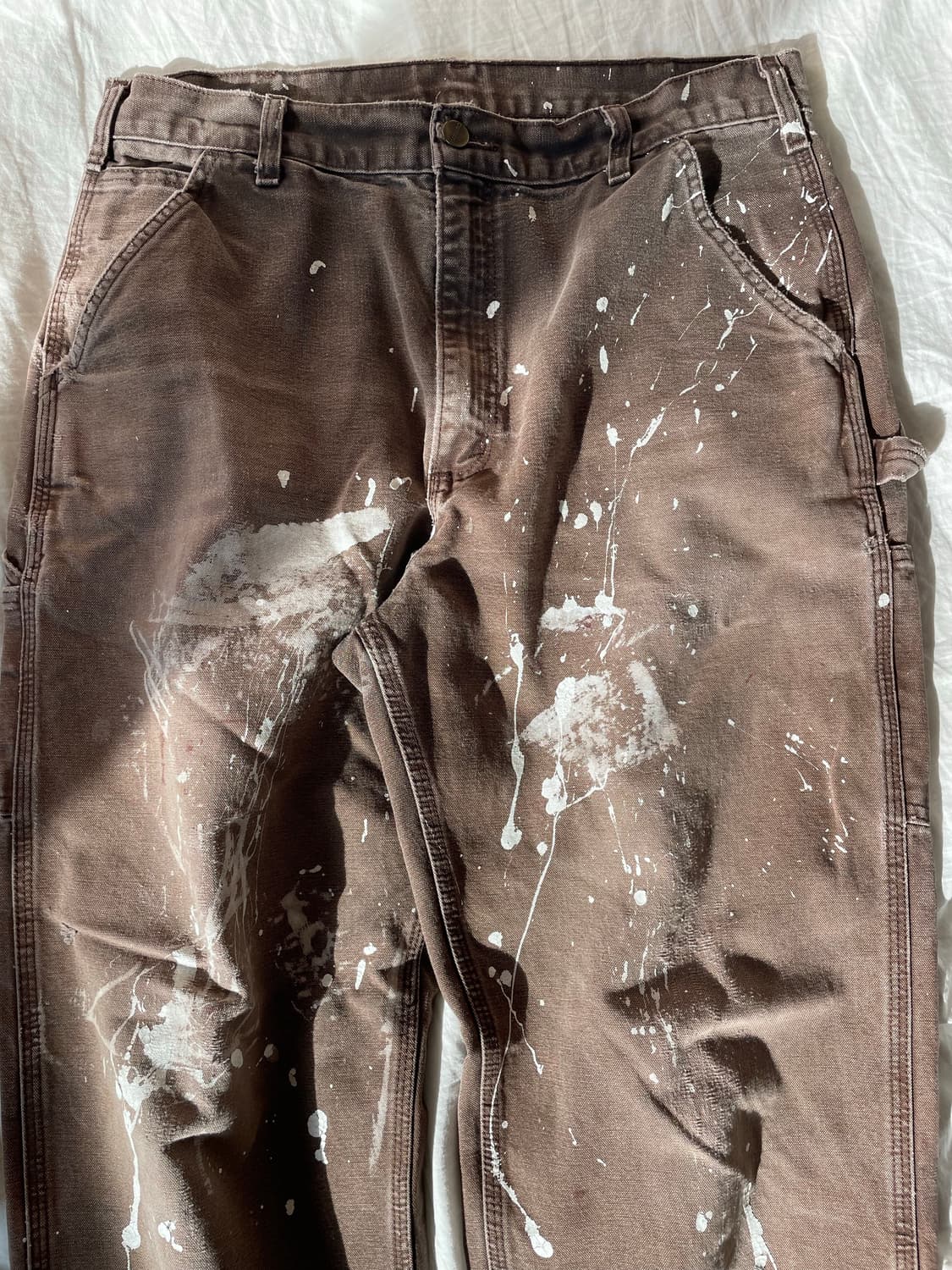 Vintaw Carhartt brown pants distressed 상품이미지2