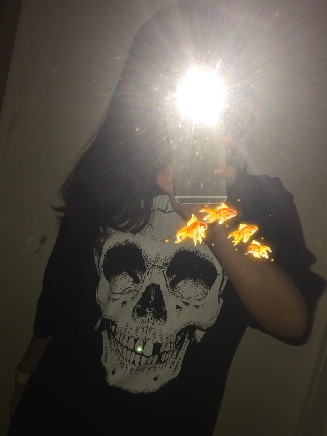 히스테릭글래머 스컬 반팔 티셔츠 상품이미지1