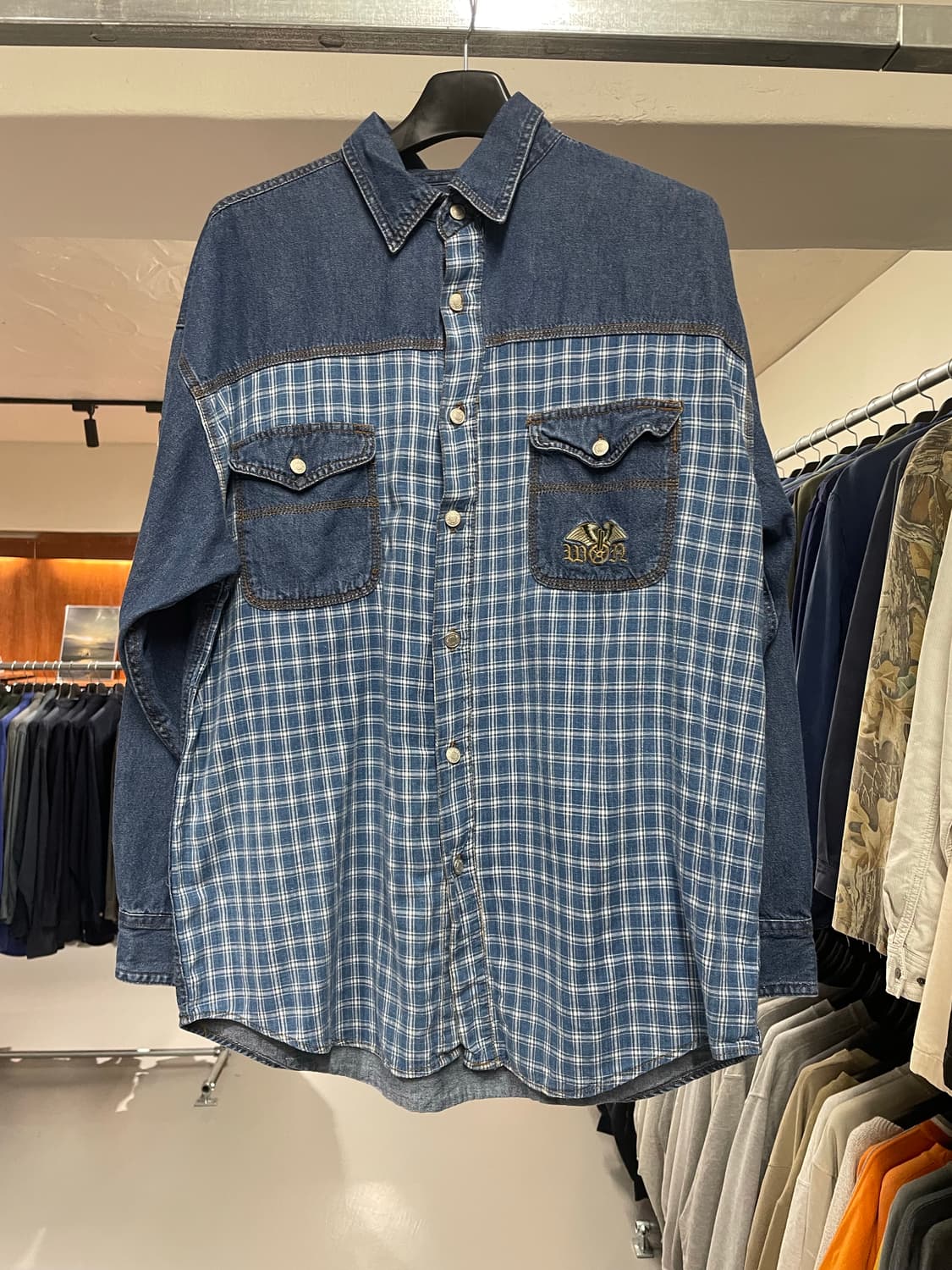Vintage denim two pocket shirt 상품이미지4