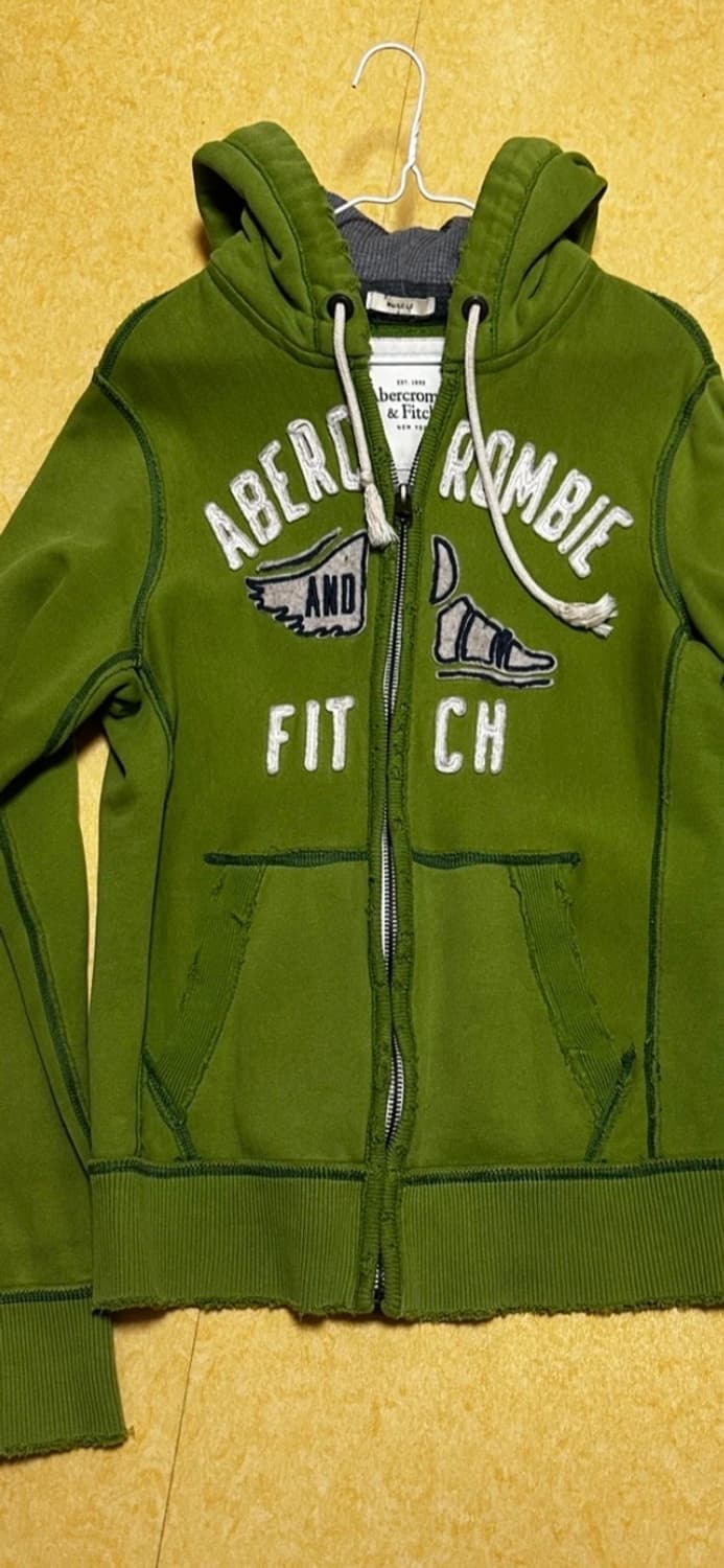 Y2k 양홍원 착용 아베크롬비 그린 후드집업 상품이미지2