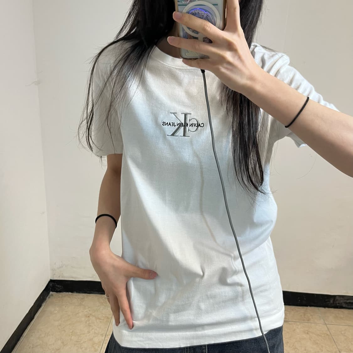 Calvin Klein White T-Shirt 상품이미지3