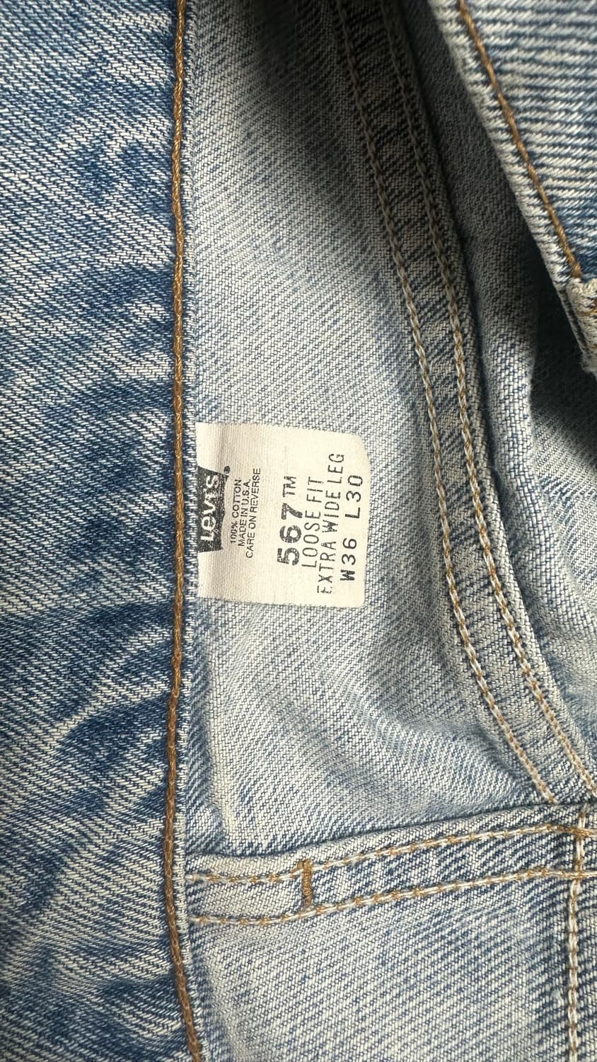 90s 빈티지 리바이스 567 usa made 상품이미지3