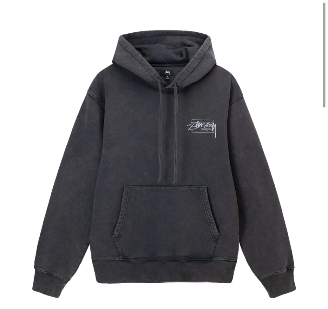 스투시 다이드 후드 블랙 상품이미지5