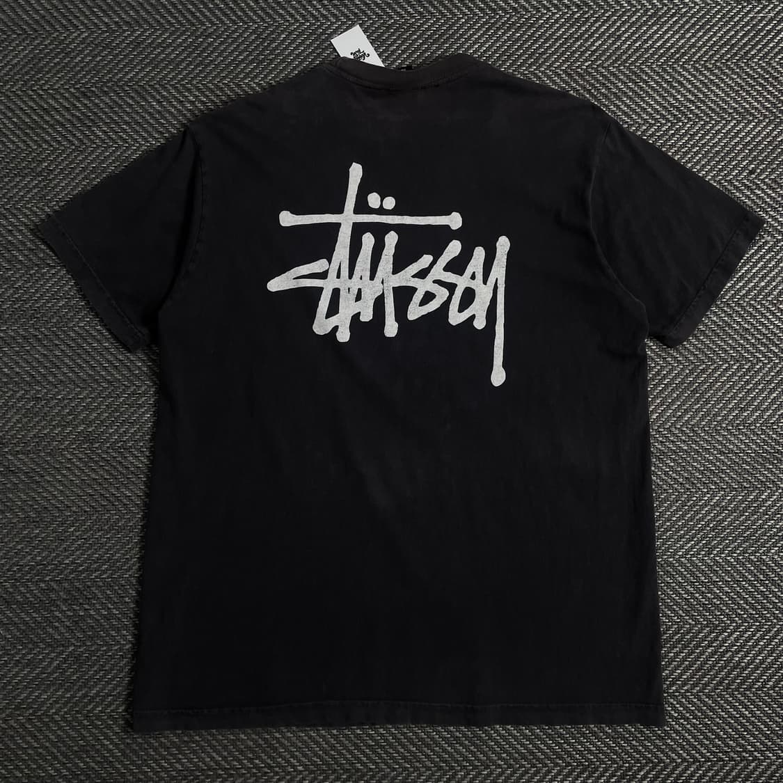 스투시 베이직 빅로고 박시핏 블랙 티셔츠o 3774 상품이미지1