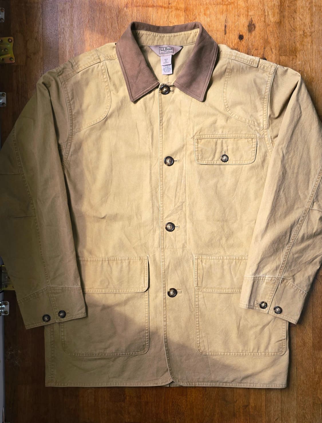 L.L.Bean 엘엘빈 헌팅 자켓 소가죽 카라 상품이미지1