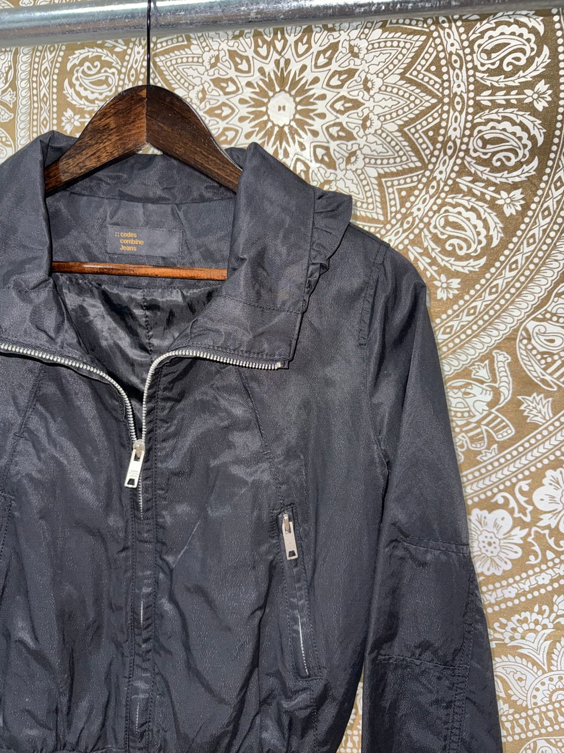 코데즈컴바인 여성 하이넥 바람막이 자켓  상품이미지5