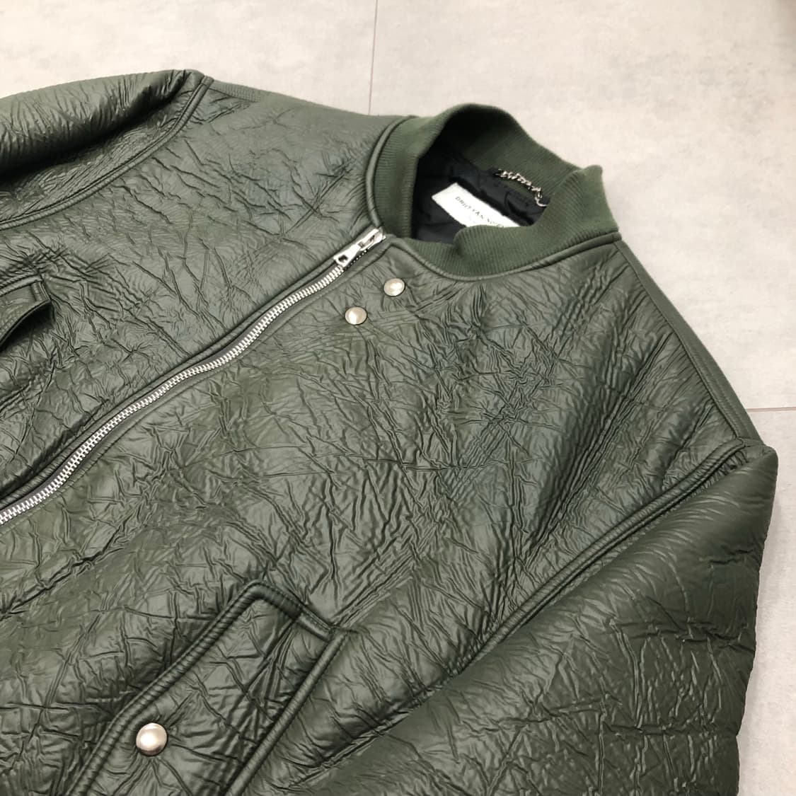 드리스반노튼 크링클 봄버 점퍼 L 상품이미지2