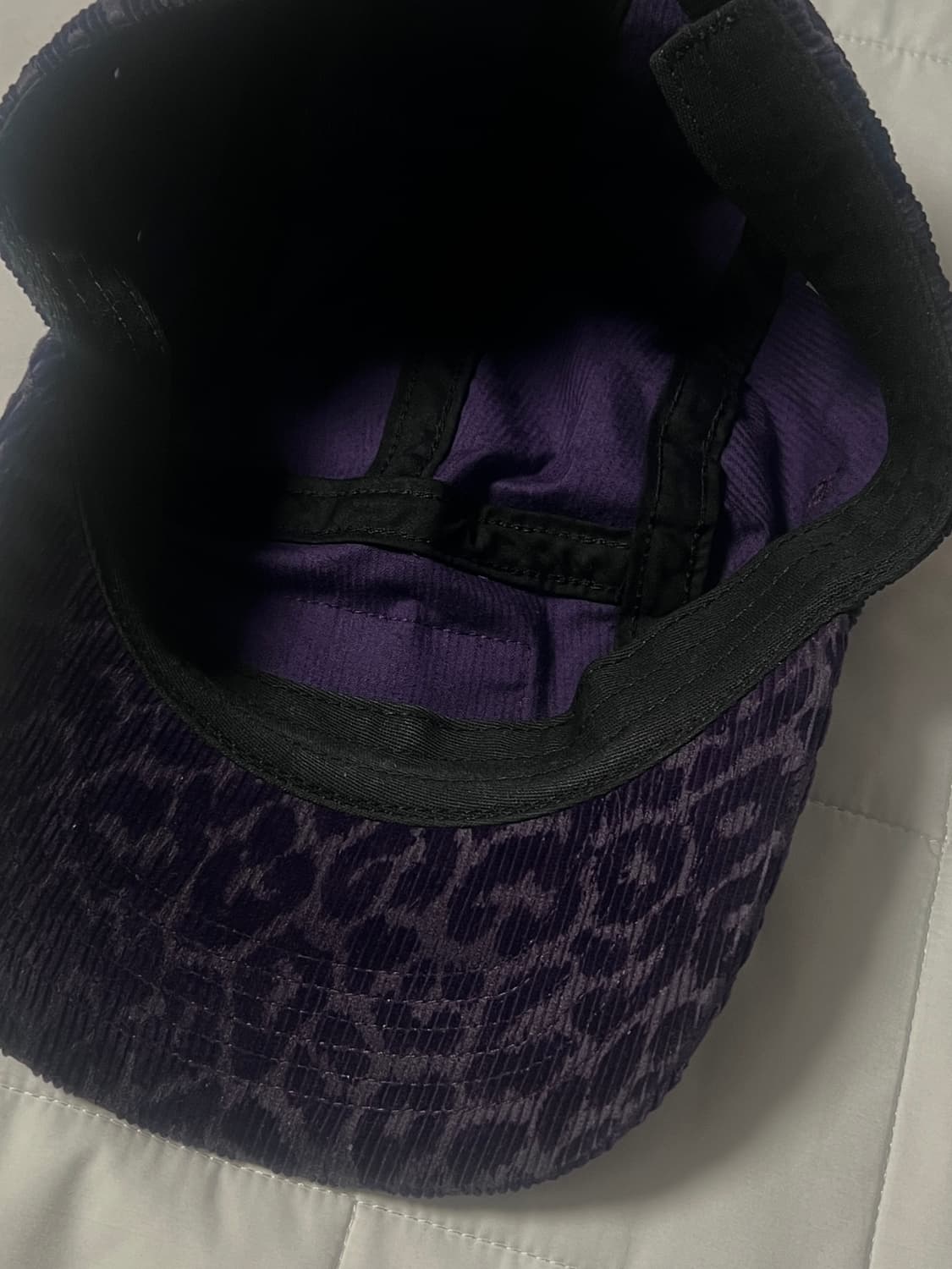 슈프림 레오파드 코듀로이 캠프캡 퍼플 - 23FW 상품이미지4