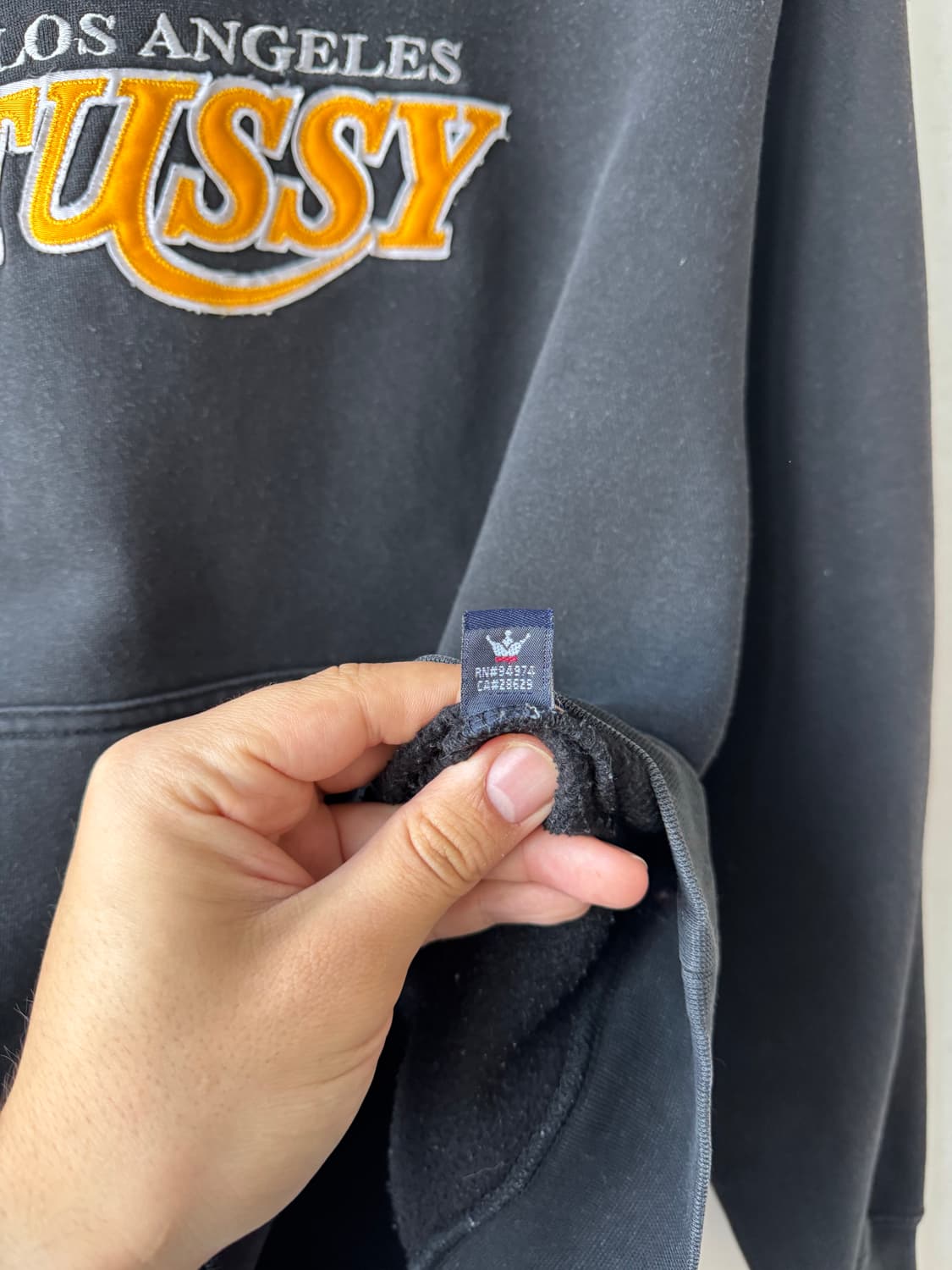 00s 스투시 LA Lakers 로고 후드티 상품이미지6