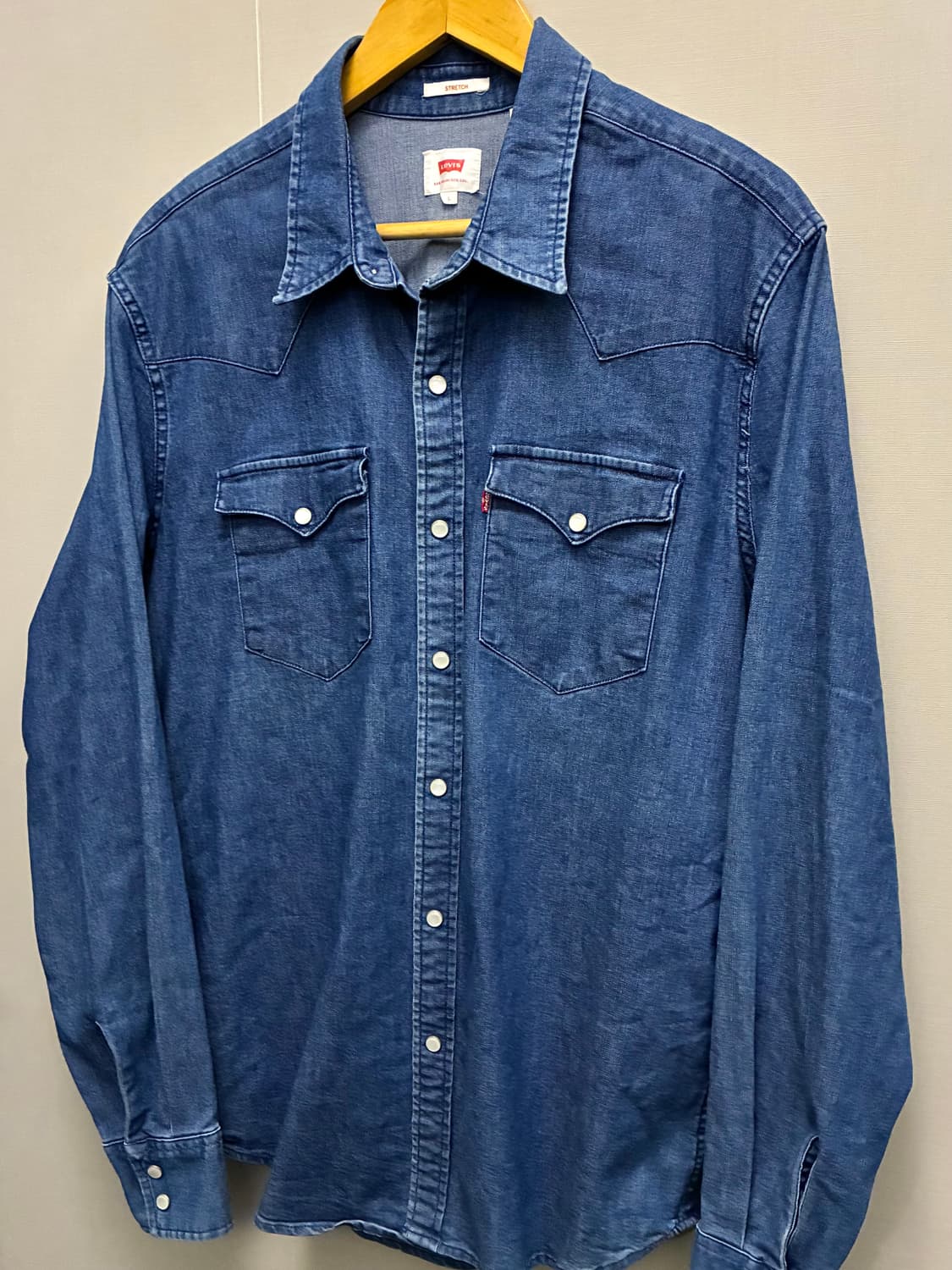 (L)리바이스 투포켓 중청 웨스턴 데님셔츠 웨스턴셔츠 lvc 상품이미지2