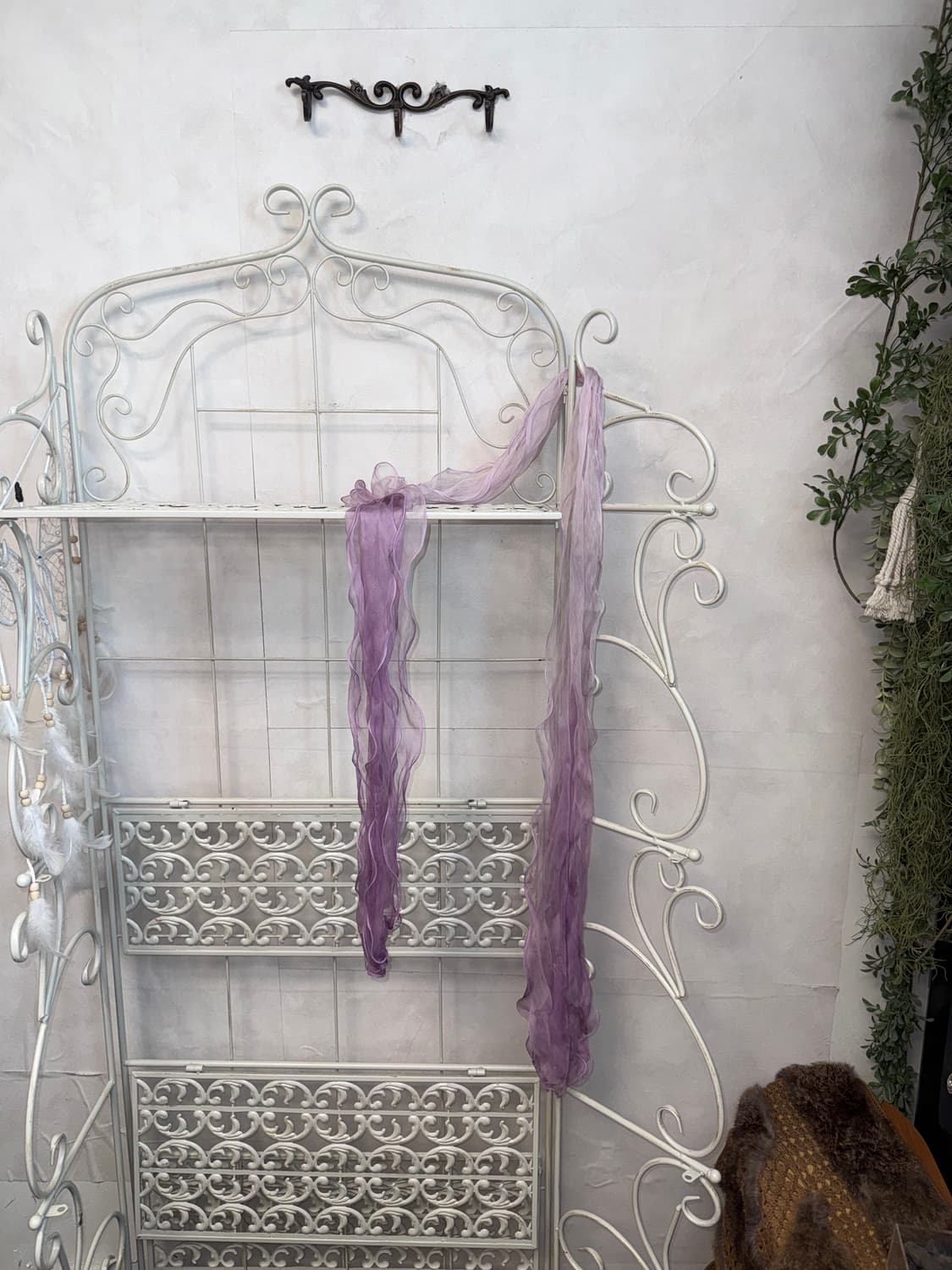 Lavender gradient ruffle scarf 상품이미지1