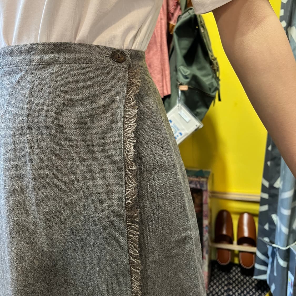 [Japanese Vintage] 울 랩 롱스커트 상품이미지2