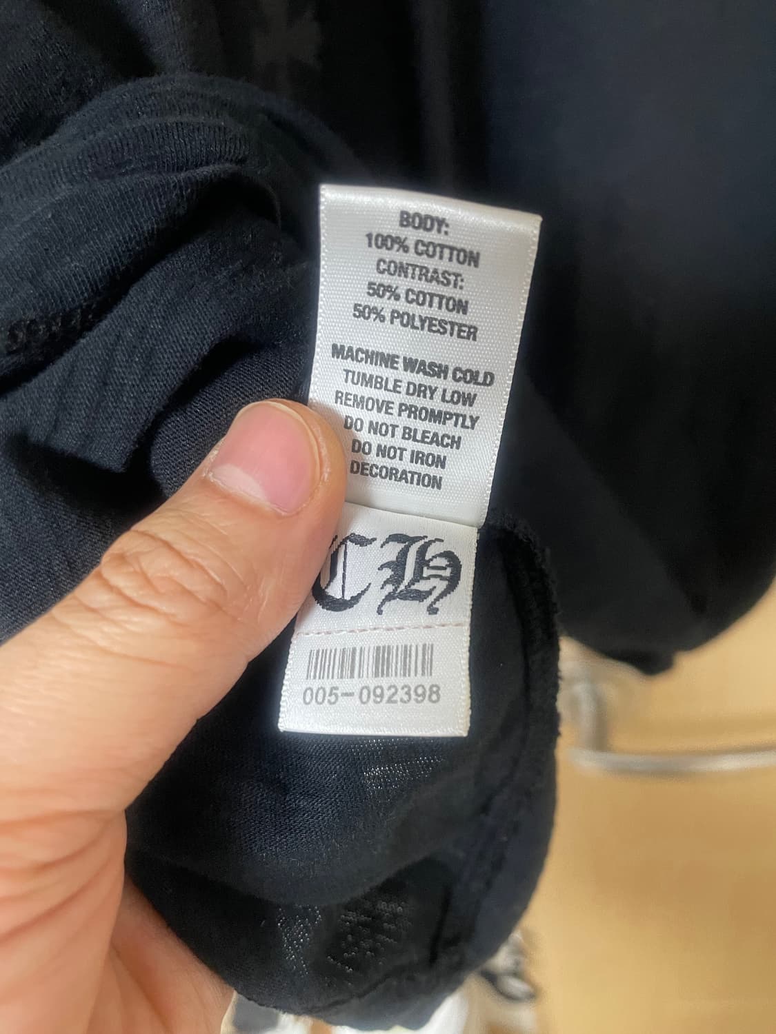 빈티지 크롬하츠 나그랑 롱슬리브 xl 상품이미지5