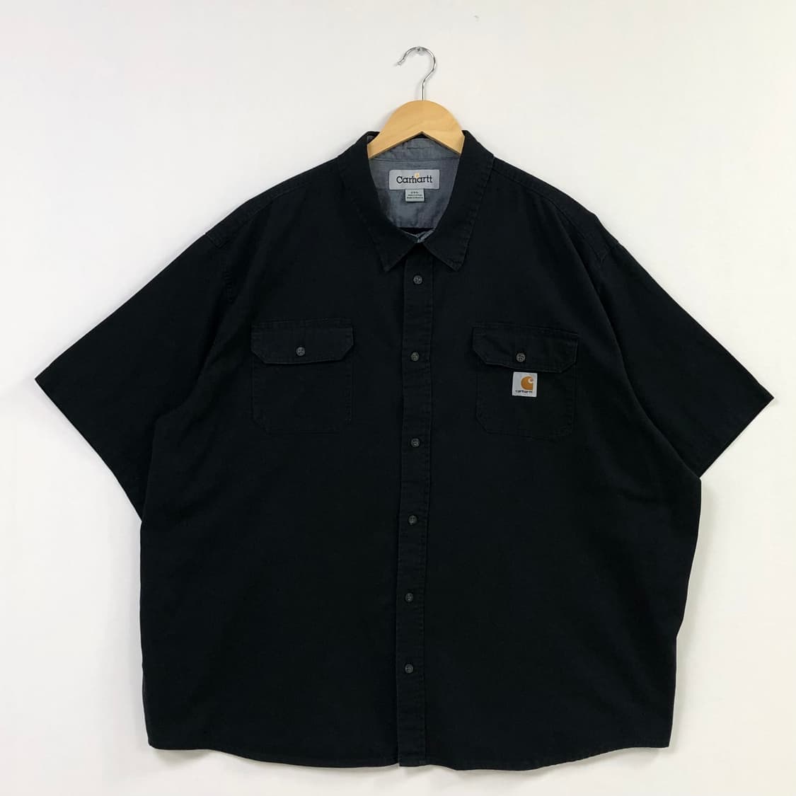 Xxl 칼하트 블랙 워크 빅셔츠 상품이미지2