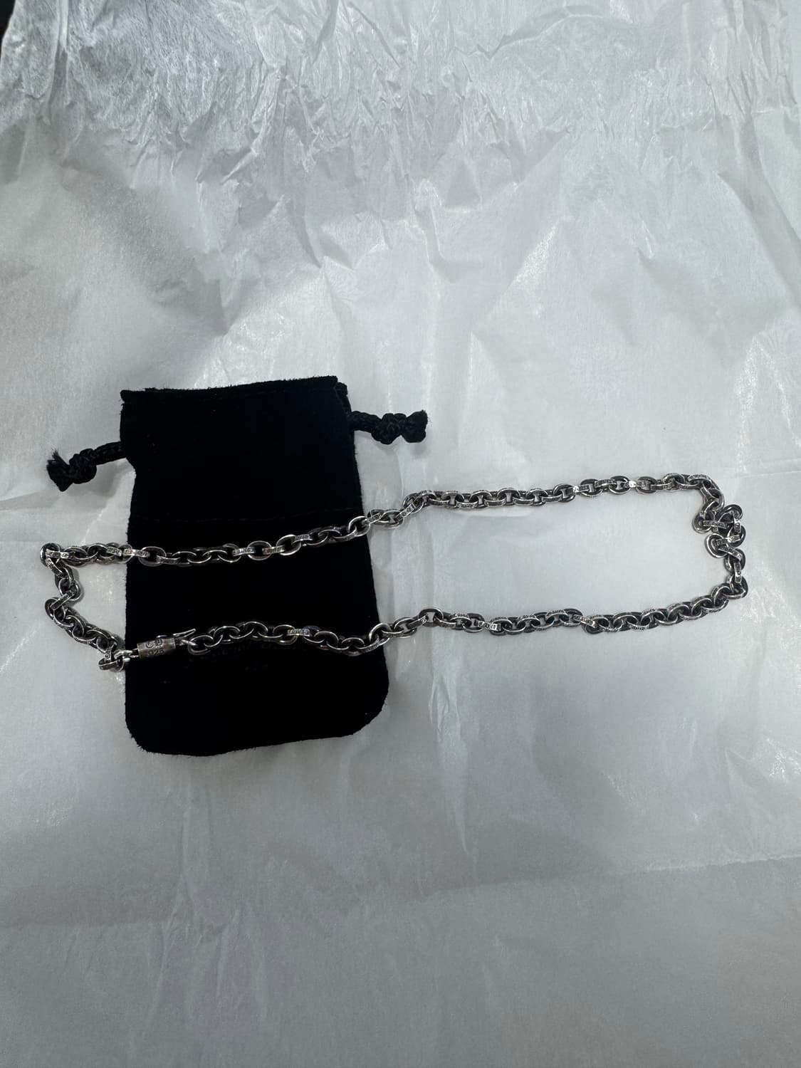 크롬하츠 페이퍼체인 18인치 목걸이 새상품 상품이미지3