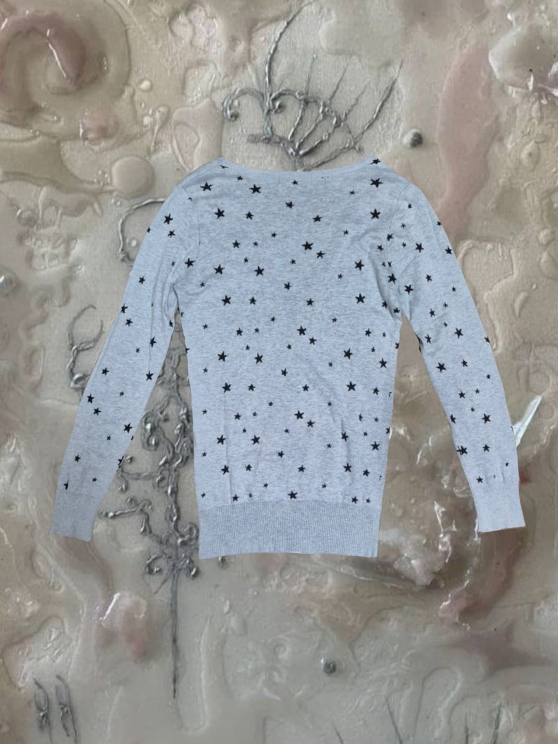 일본 빈티지 락시크 펑크 스타 별 패턴 도쿄걸 교복 가디건 상품이미지2