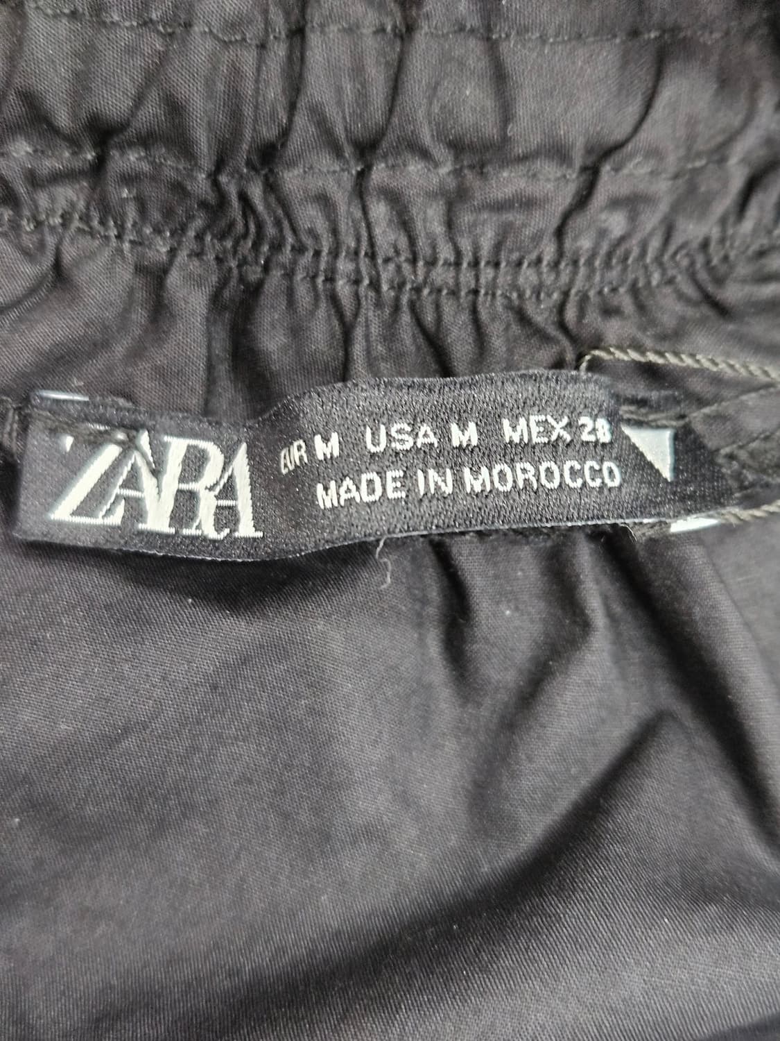 자라(ZARA) 프릴 밴딩 블랙 뷔스티에 M [새상품] 상품이미지4