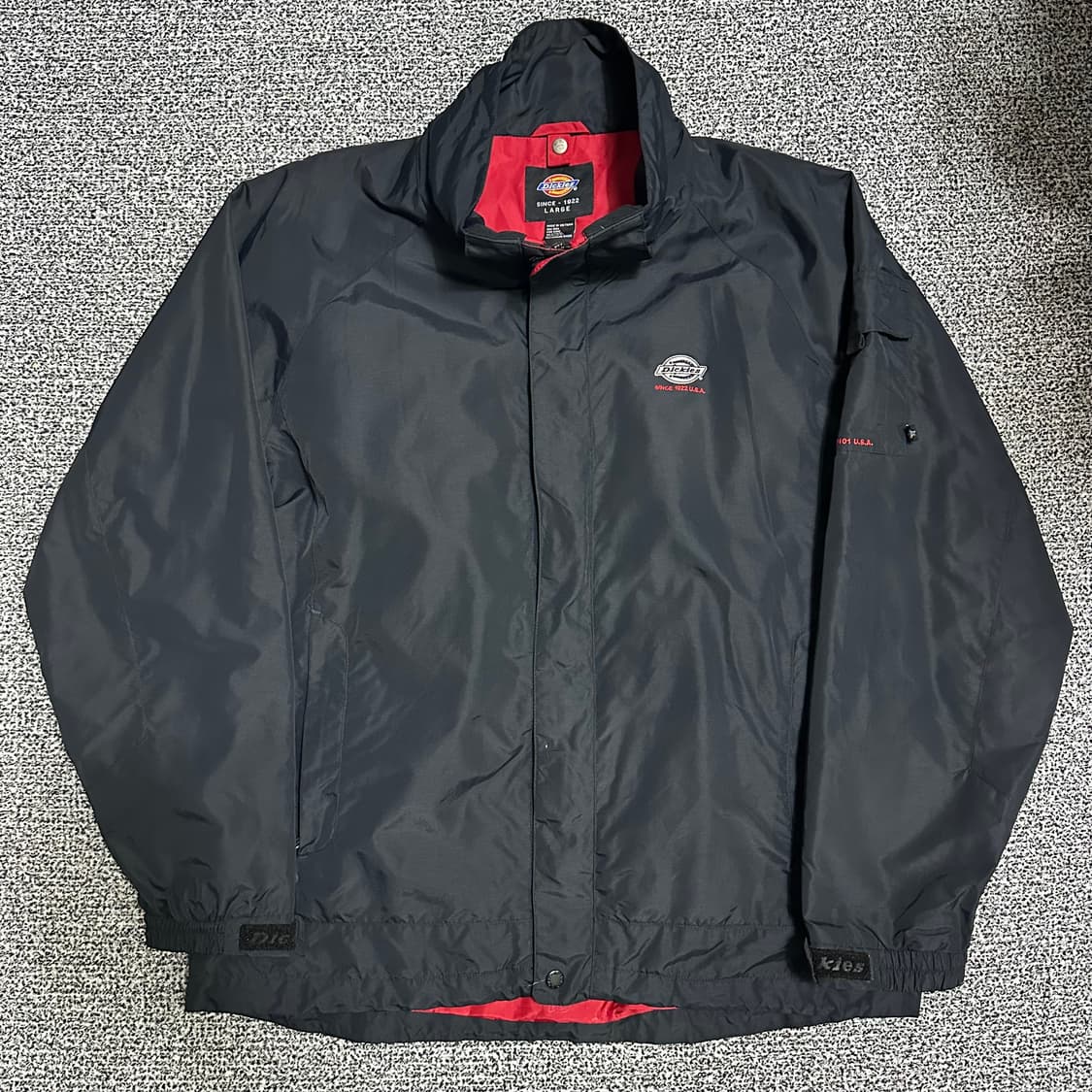 (105추천) 디키즈 블랙 오버핏 바람막이 자켓 상품이미지1