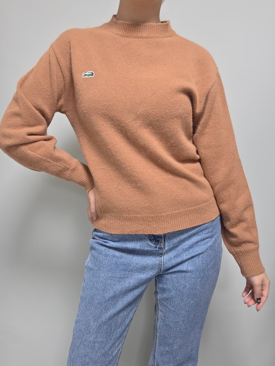 Lacoste / 브라운 앙고라 니트 상품이미지6