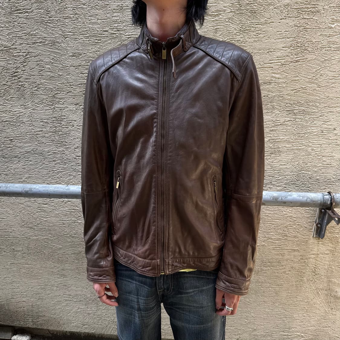 마시모두띠 램스킨 라이더 자켓 상품이미지3