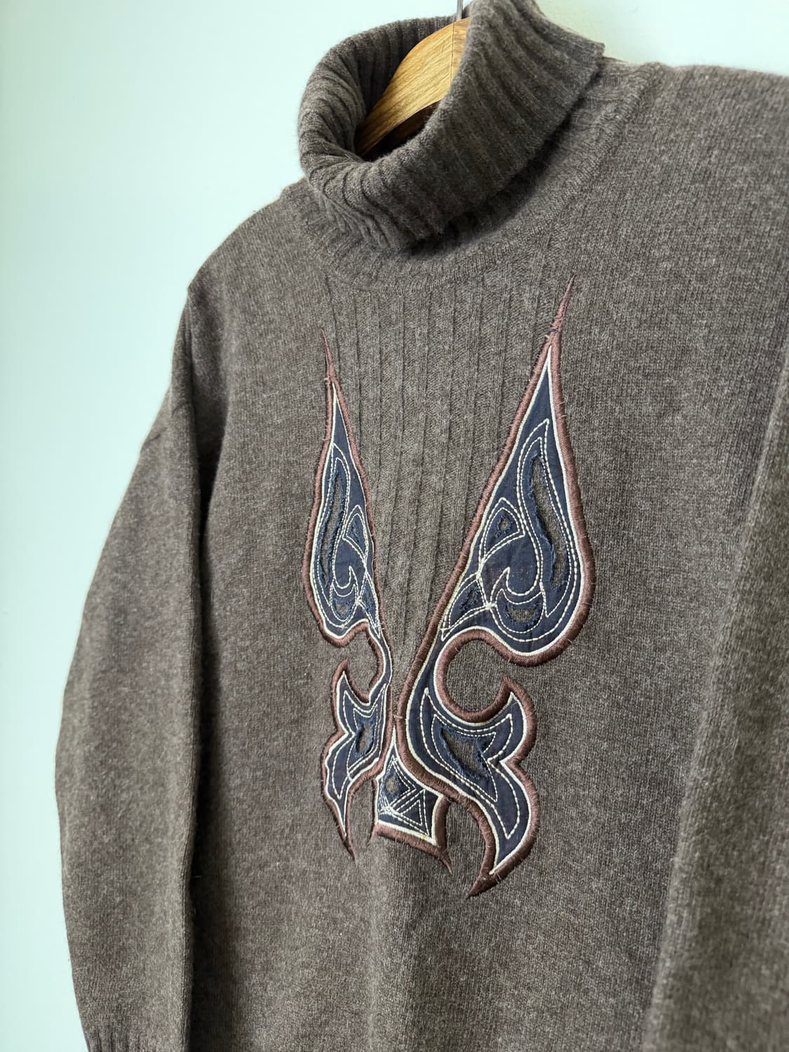 90s CREOLA 컷오프 패치 스웨터 (MADE IN ITALY) 상품이미지2