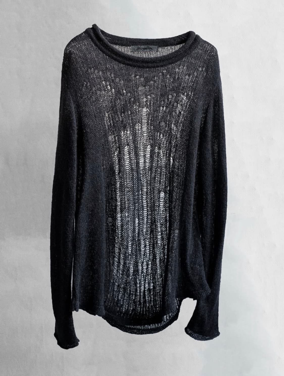 [OS] Blackmerle distressed mohair knit 상품이미지1