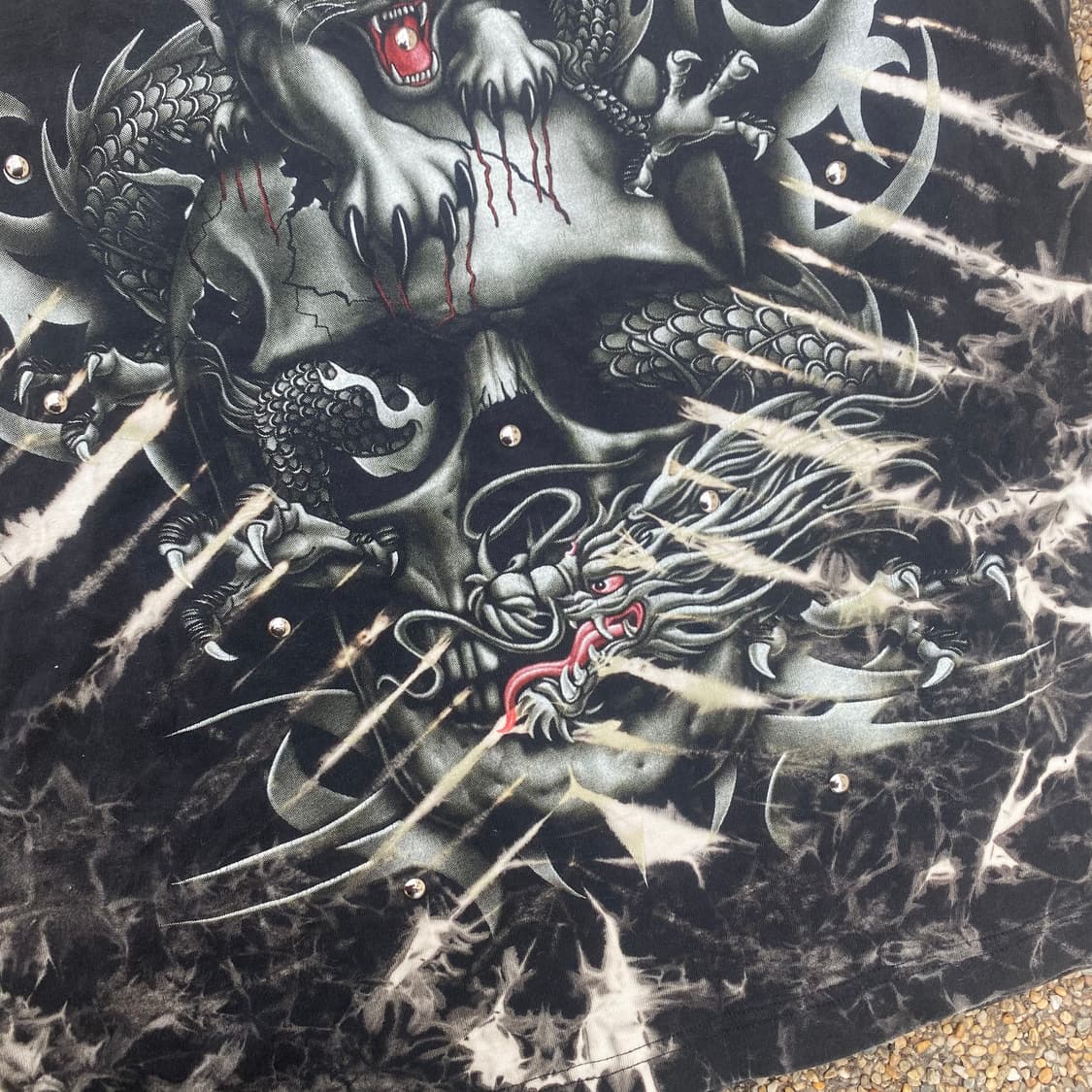 tie-dye dragon printing t-shir 상품이미지6