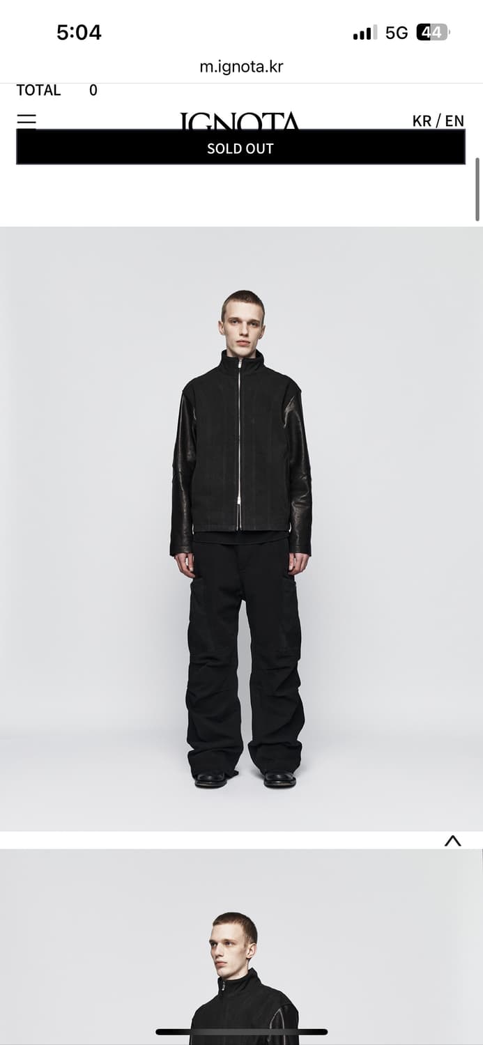 Ignota core 13: washed lether jacket 상품이미지1