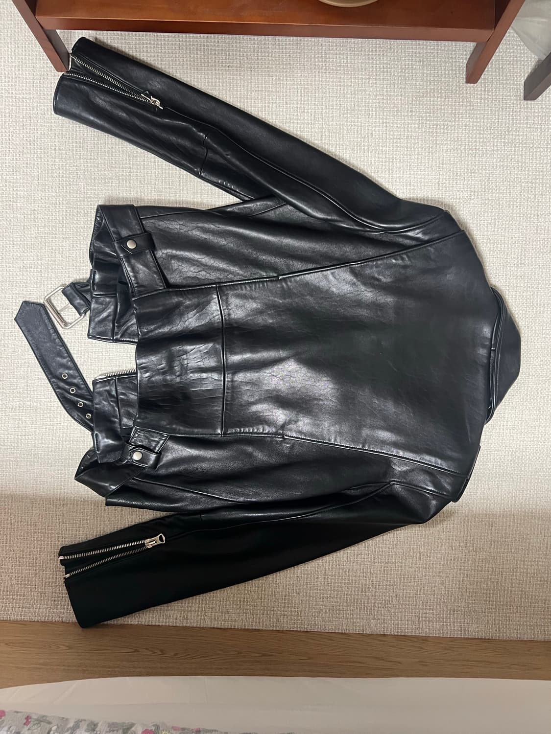 이탈리산 양가죽 라이더 자켓 상품이미지3