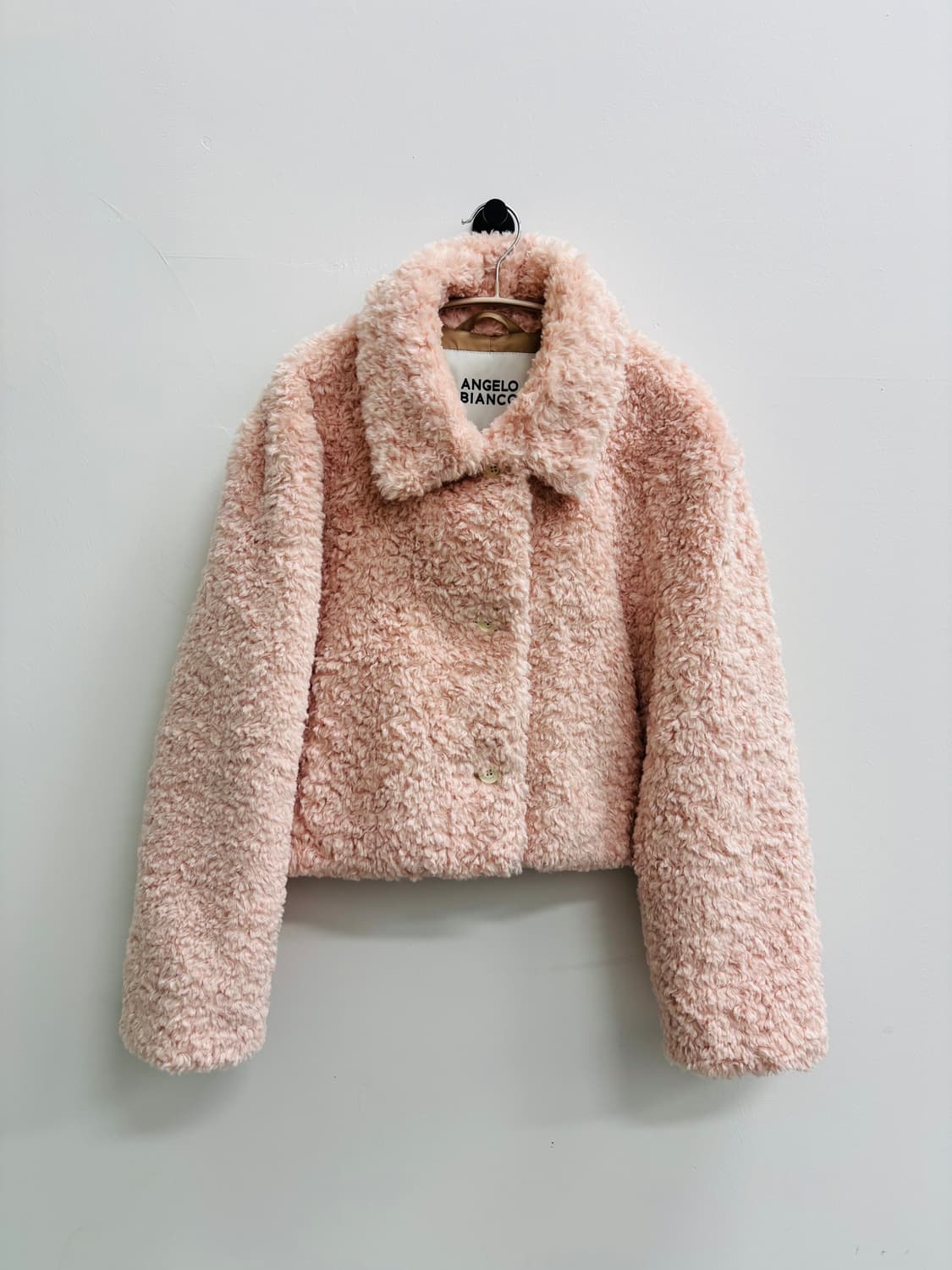 안젤로비안코 ANGELO BIANCO 크롭 퍼 자켓 상품이미지3