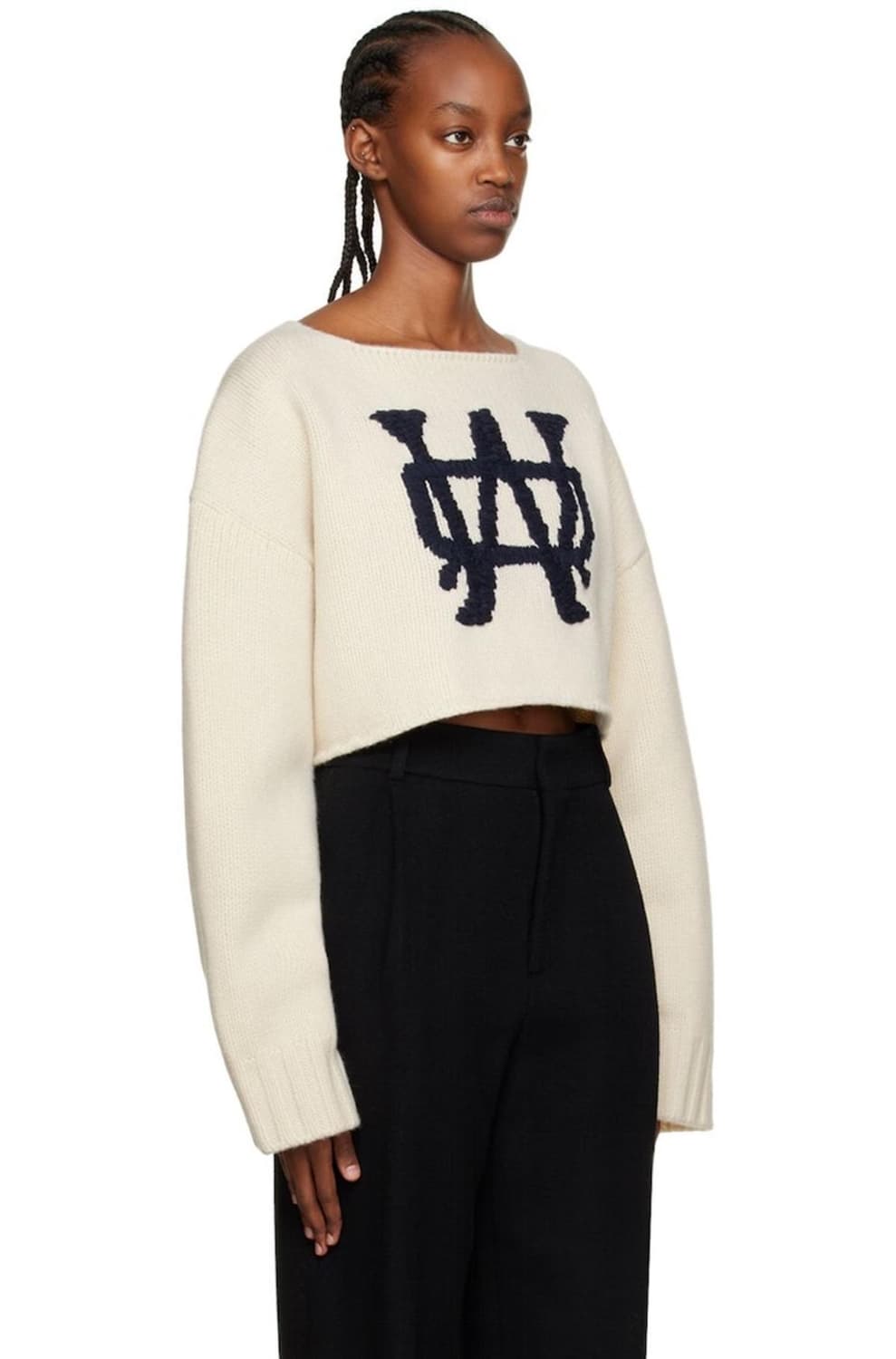 S웰던we11done 크롭 니트 상품이미지1