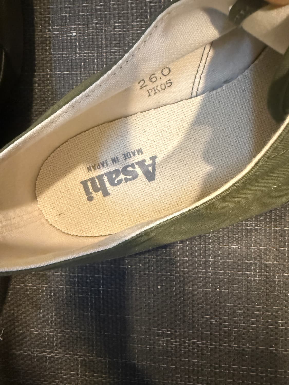 아사히 덱슈즈 260mm, 올리브 상품이미지7