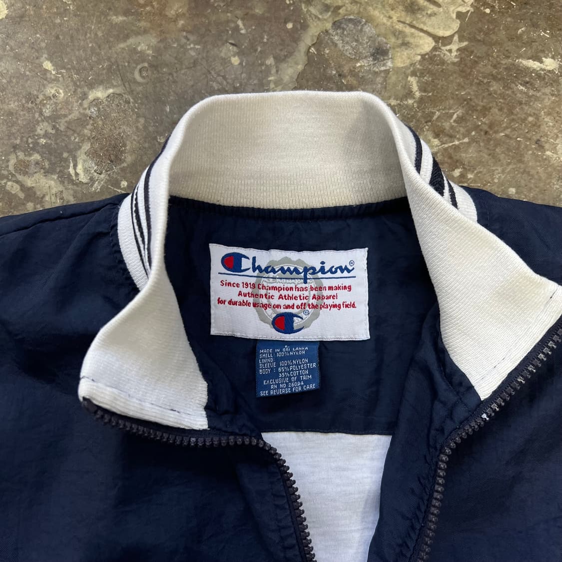 L) 빈티지 챔피온 아노락 웜업 자켓 점퍼 아메카지 워크웨어 올드스쿨 상품이미지4