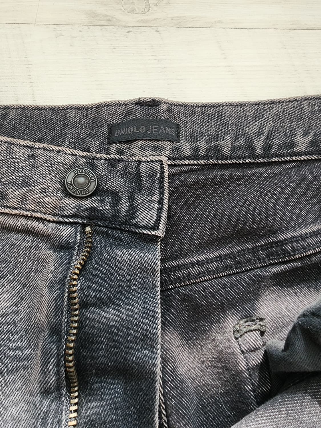 UNIQLO 유니클로 그레이 데님 팬츠 팜. 33~34인치 회색 청바지 상품이미지5