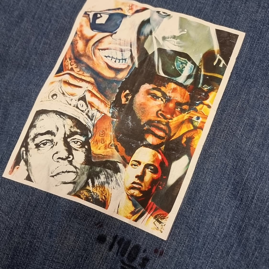 빈티지 랭글러 데님 셔츠 FAKE LOVE 자수(95) 상품이미지8