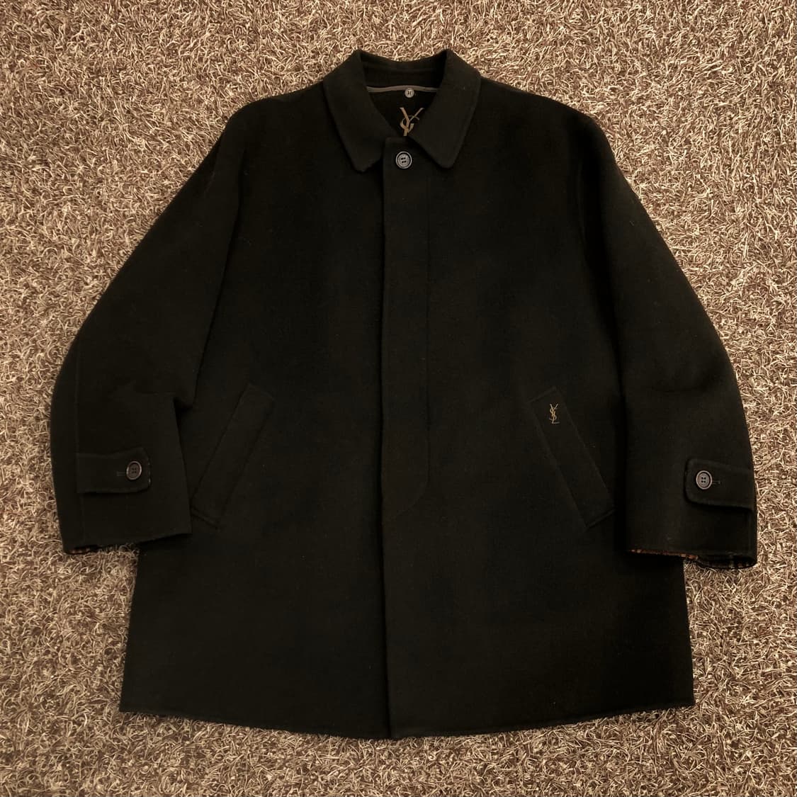 입생로랑 아카이브 울 미니멀 코트  상품이미지1