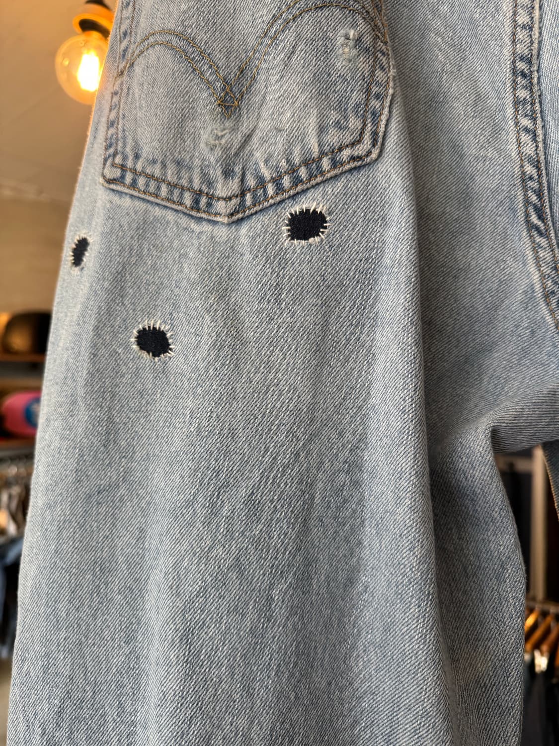  levi.s 550 34x32 핸드메이드 패치워크 상품이미지4