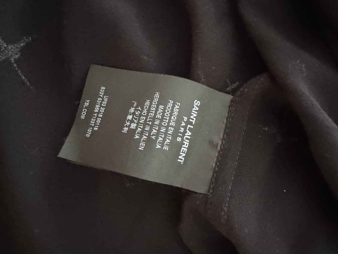 Saint Laurent Black Summer shirt 상품이미지3