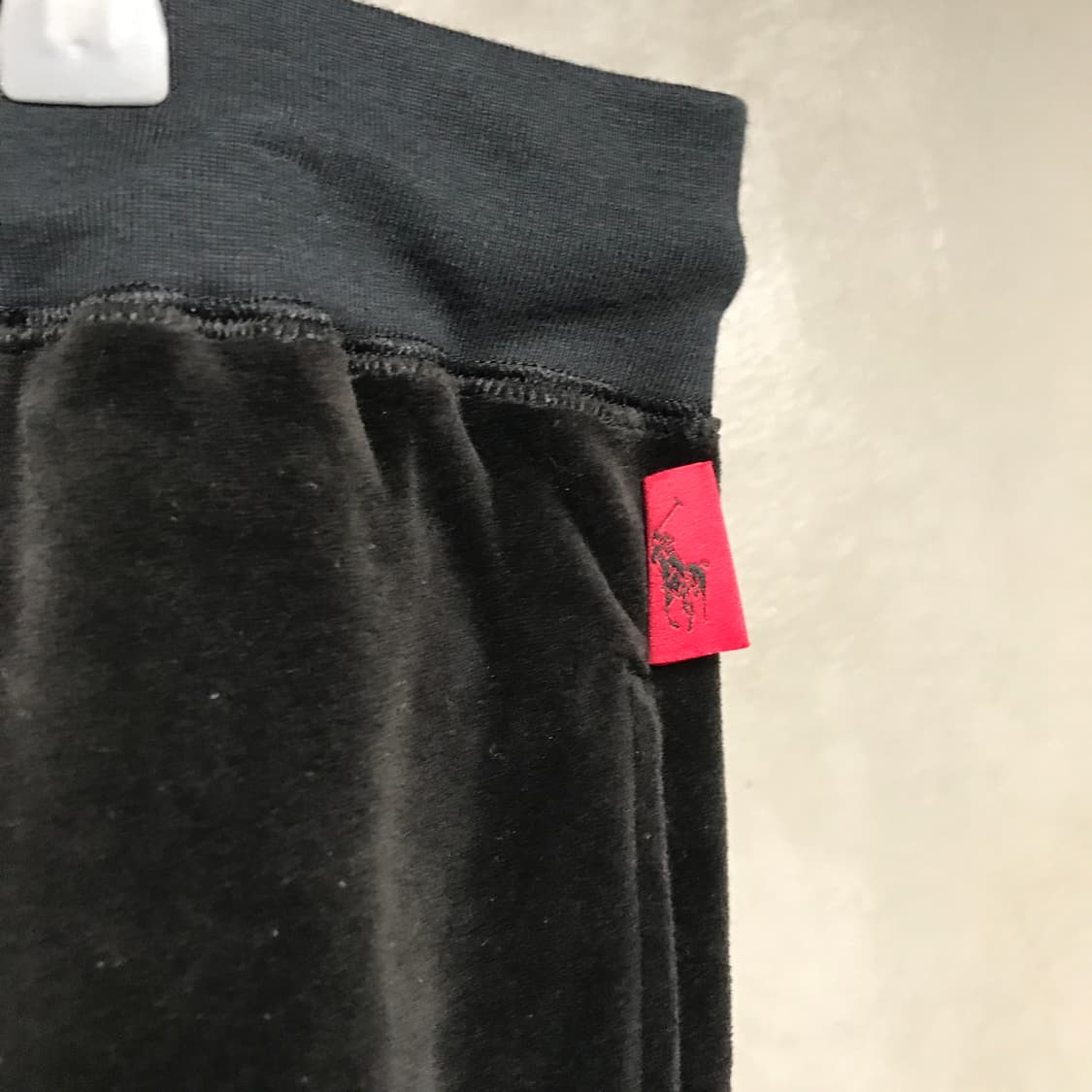 폴로 랄프로렌 벨벳 스웻 팬츠 블랙 XL 상품이미지4