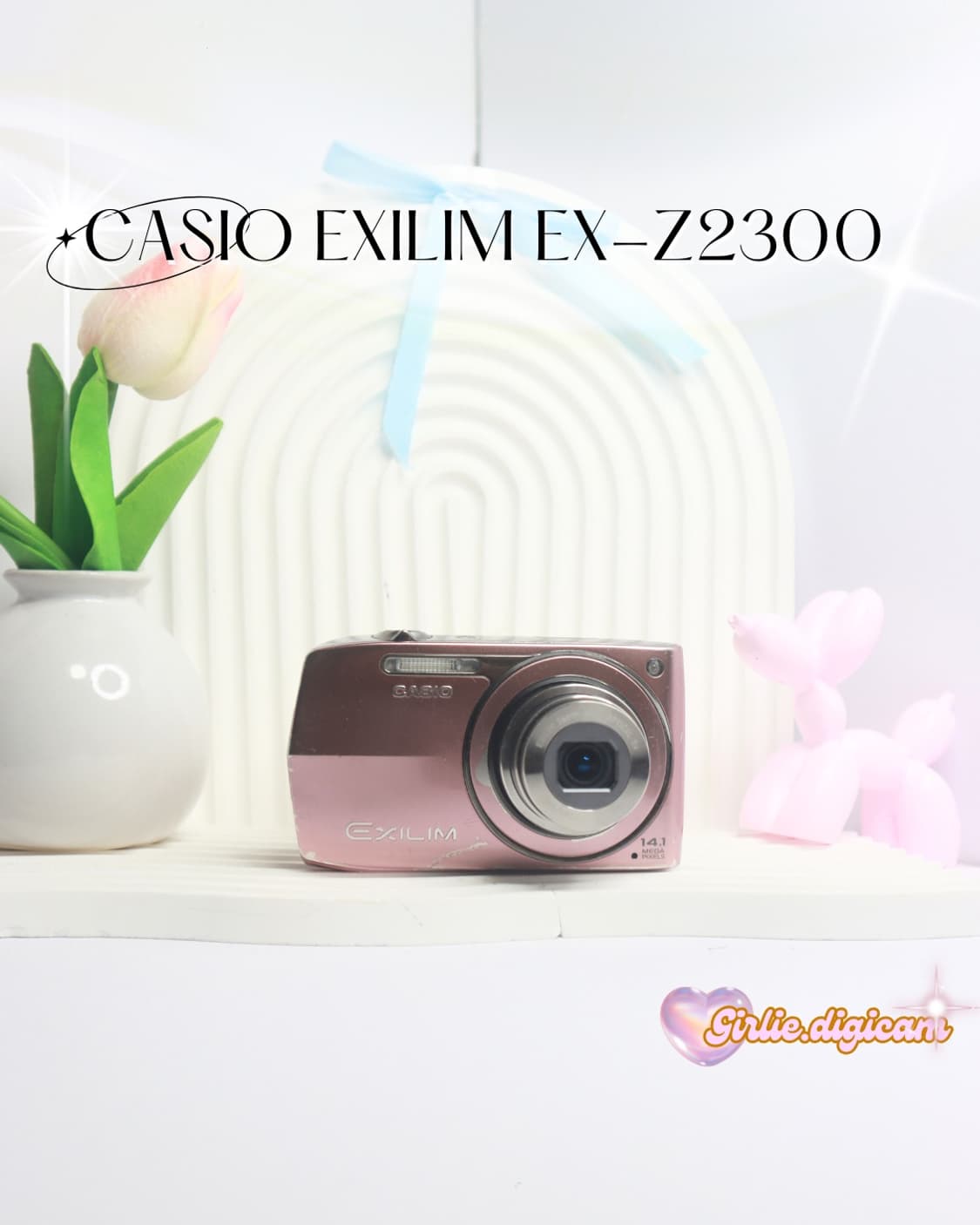 르세라핌+아일릿!) 카시오 엑슬림 EX-Z2300 베이핑크 상품이미지2