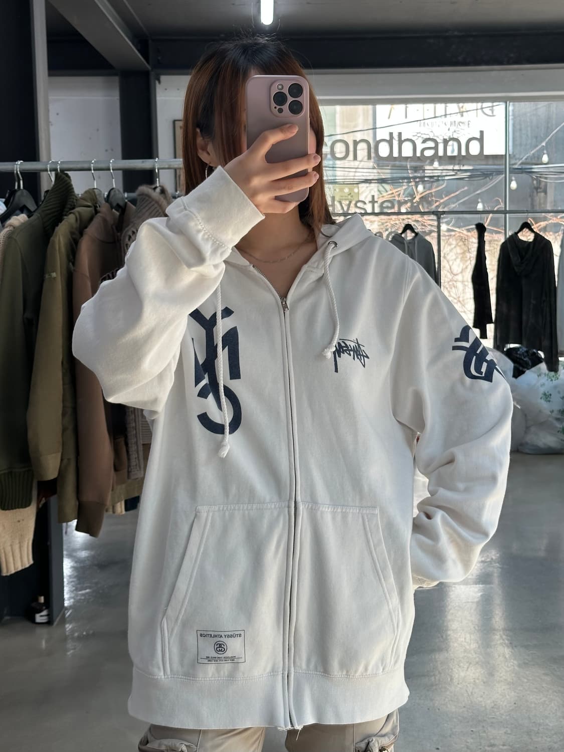 스투시 00s NYC 넘버링 후드집업 상품이미지1