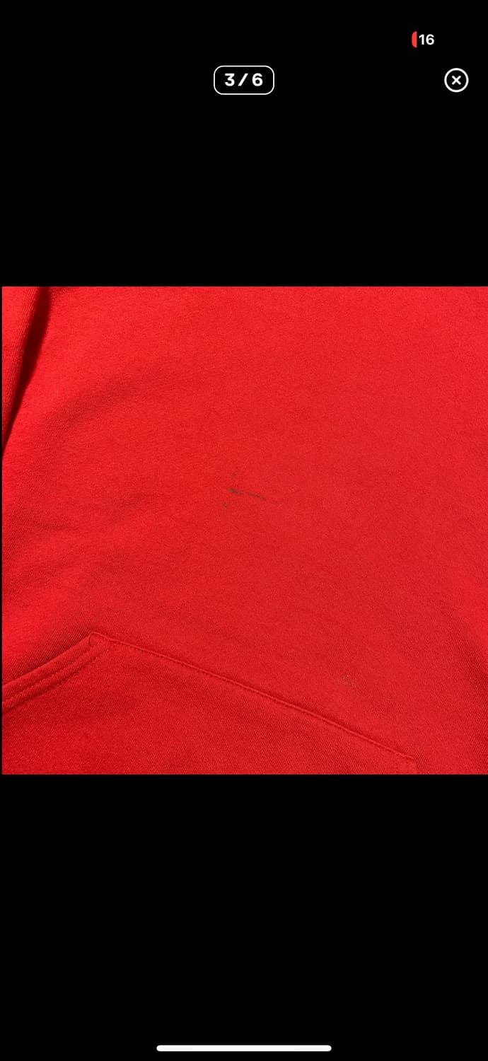 러셀 후드 후디 XL 빈티지 레드 9Os USA Russell 상품이미지3