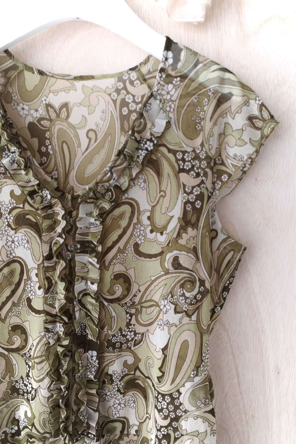 paisley frill half blouse 상품이미지3