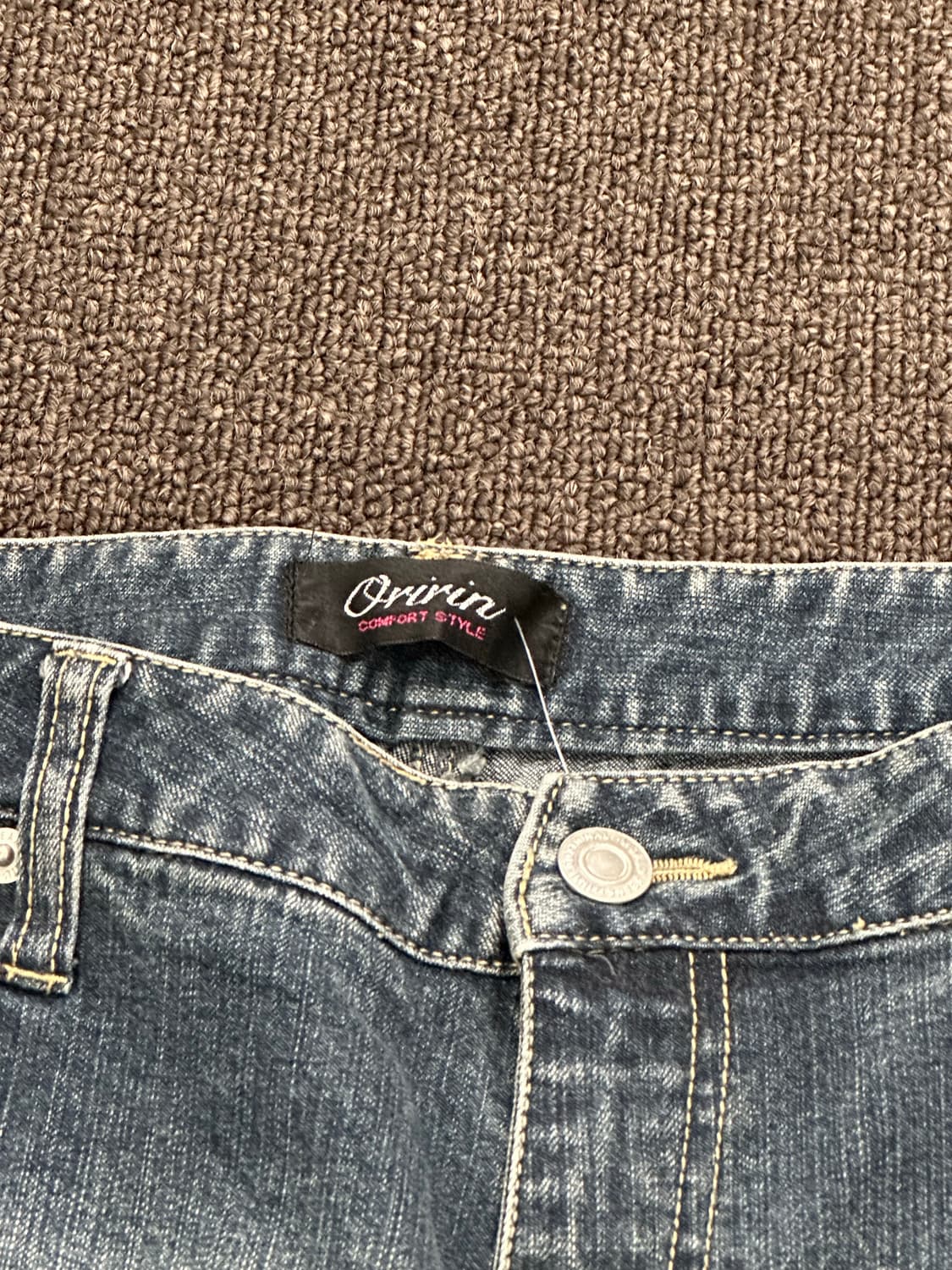 OS)일본 빈티지 여성 프린팅 부츠컷 데님팬츠 상품이미지7