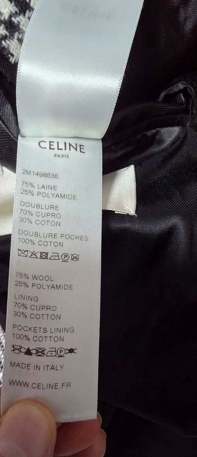 [기무라타쿠야착용] 셀린느 19fw 오버핏 하운드투스 코트 44사이즈! 상품이미지7