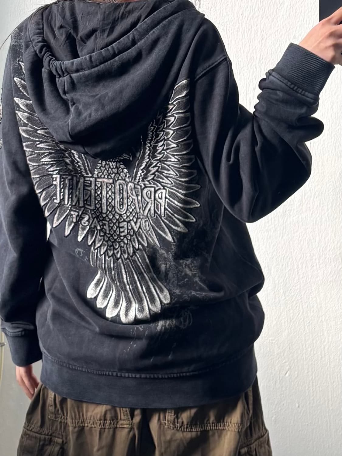 Prepotente Graphic Skull Hood Zip-Up 상품이미지3