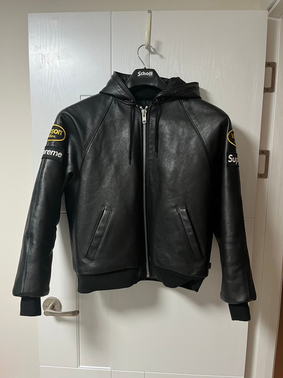 슈프림 x 밴슨 가죽 후드 자켓 상품이미지2