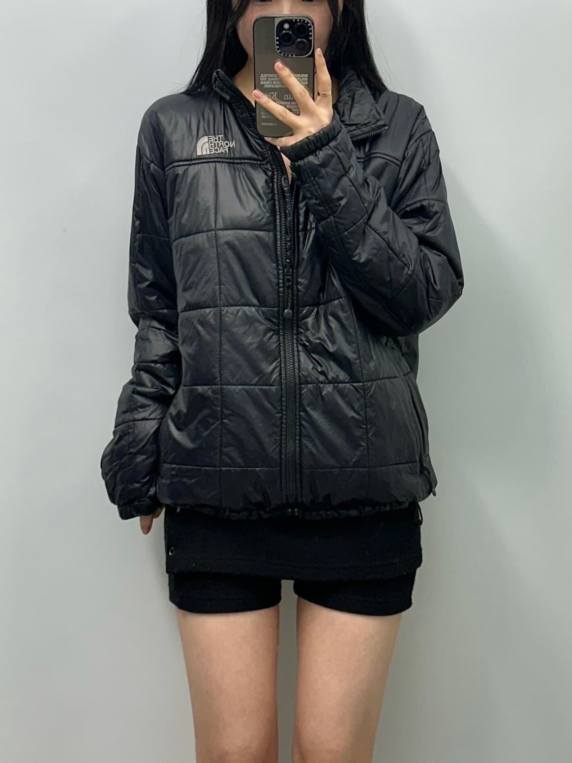 노스페이스 블랙 퀼팅 경량 패딩 상품이미지1