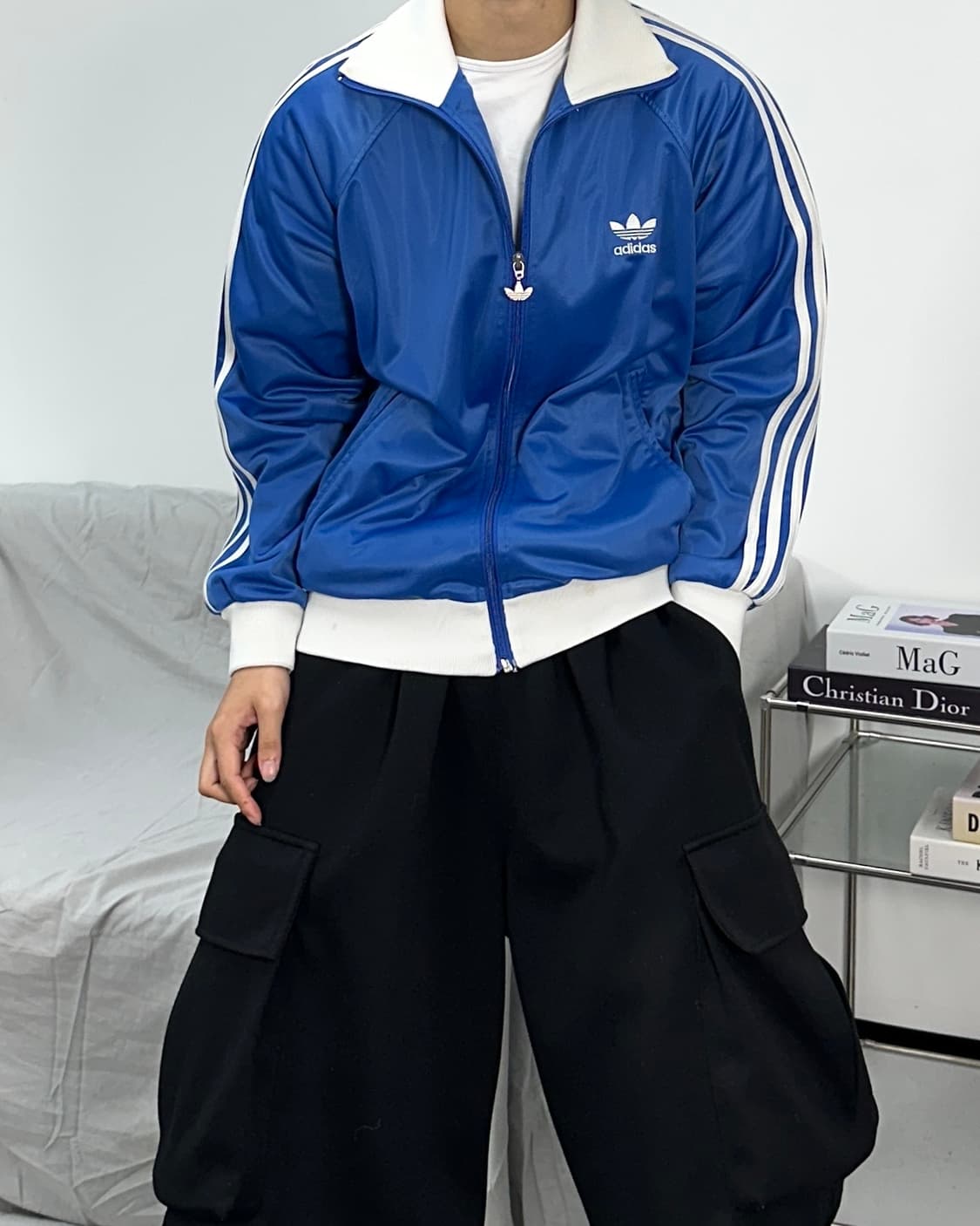 아디다스 00s 블루 트랙탑 져지 M 상품이미지2