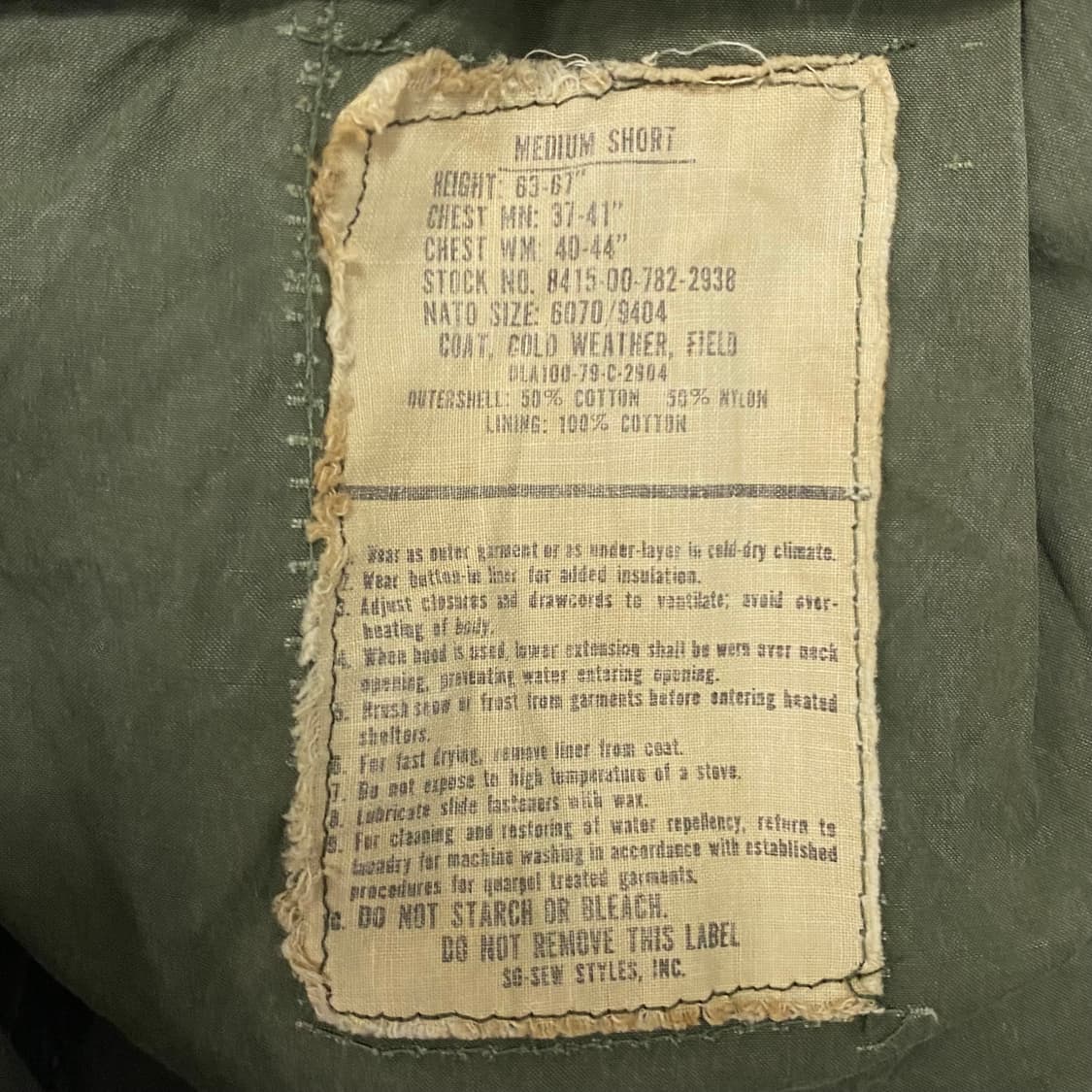 70s 오리지널 미군 M-65 필드 자켓 3세대 상품이미지9